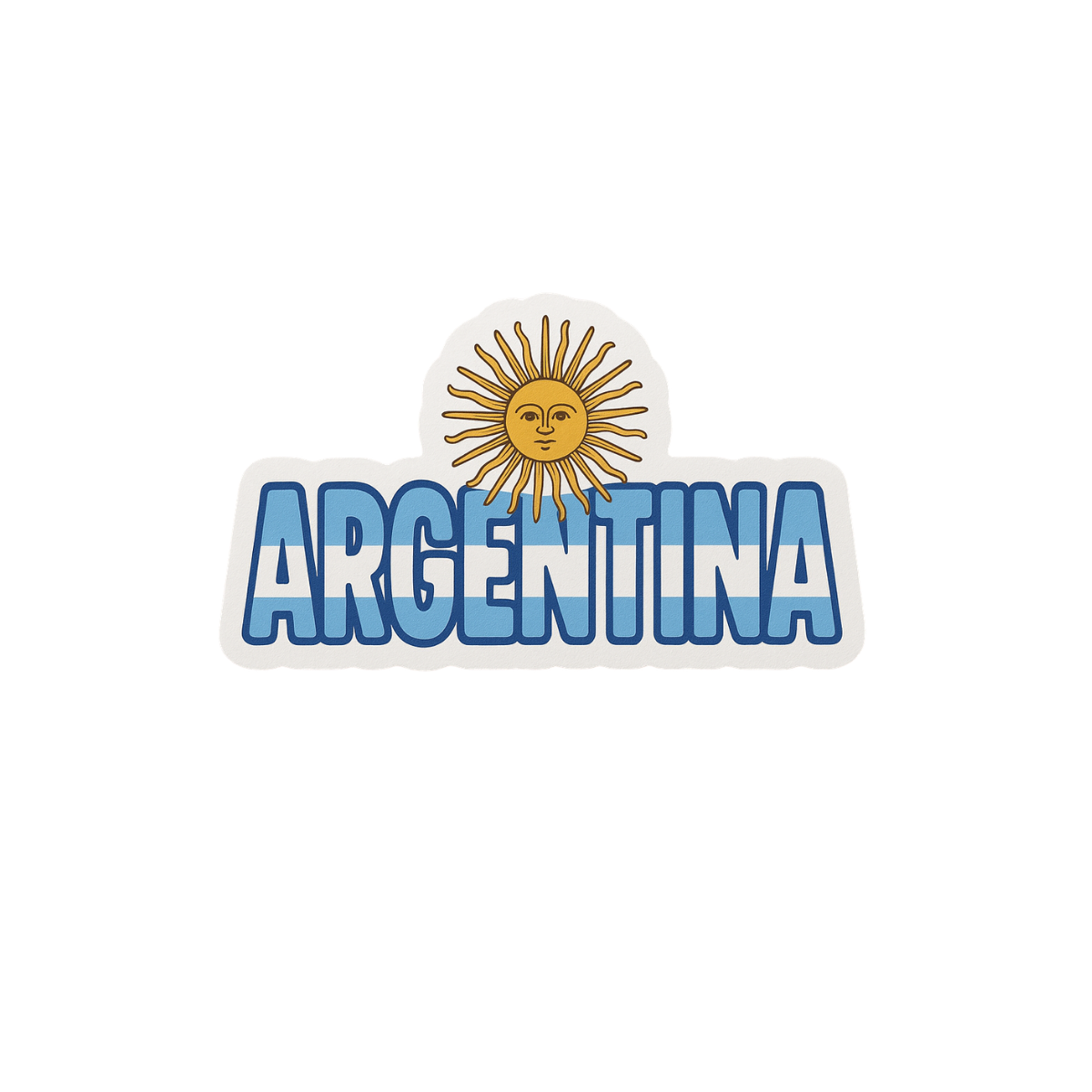 Pegatina Argentina con Sol