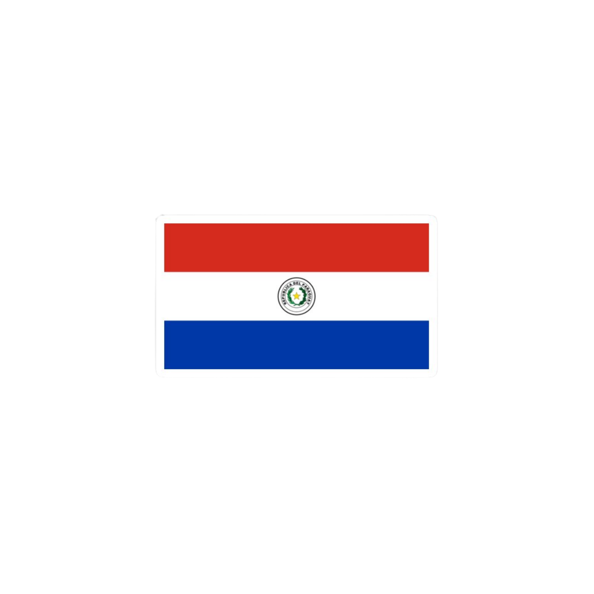 Pegatina Bandera Paraguay