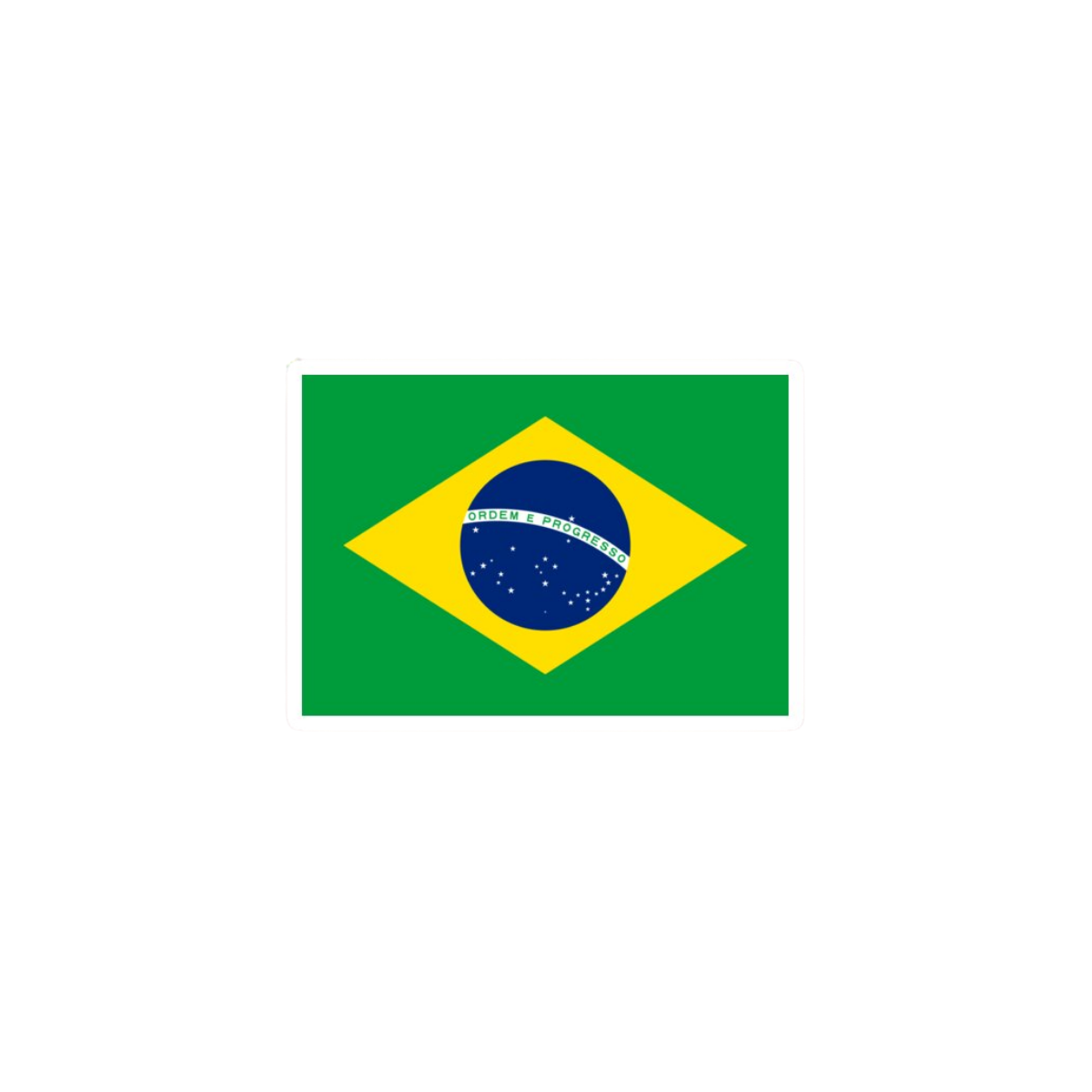 Pegatina Bandera Brasil