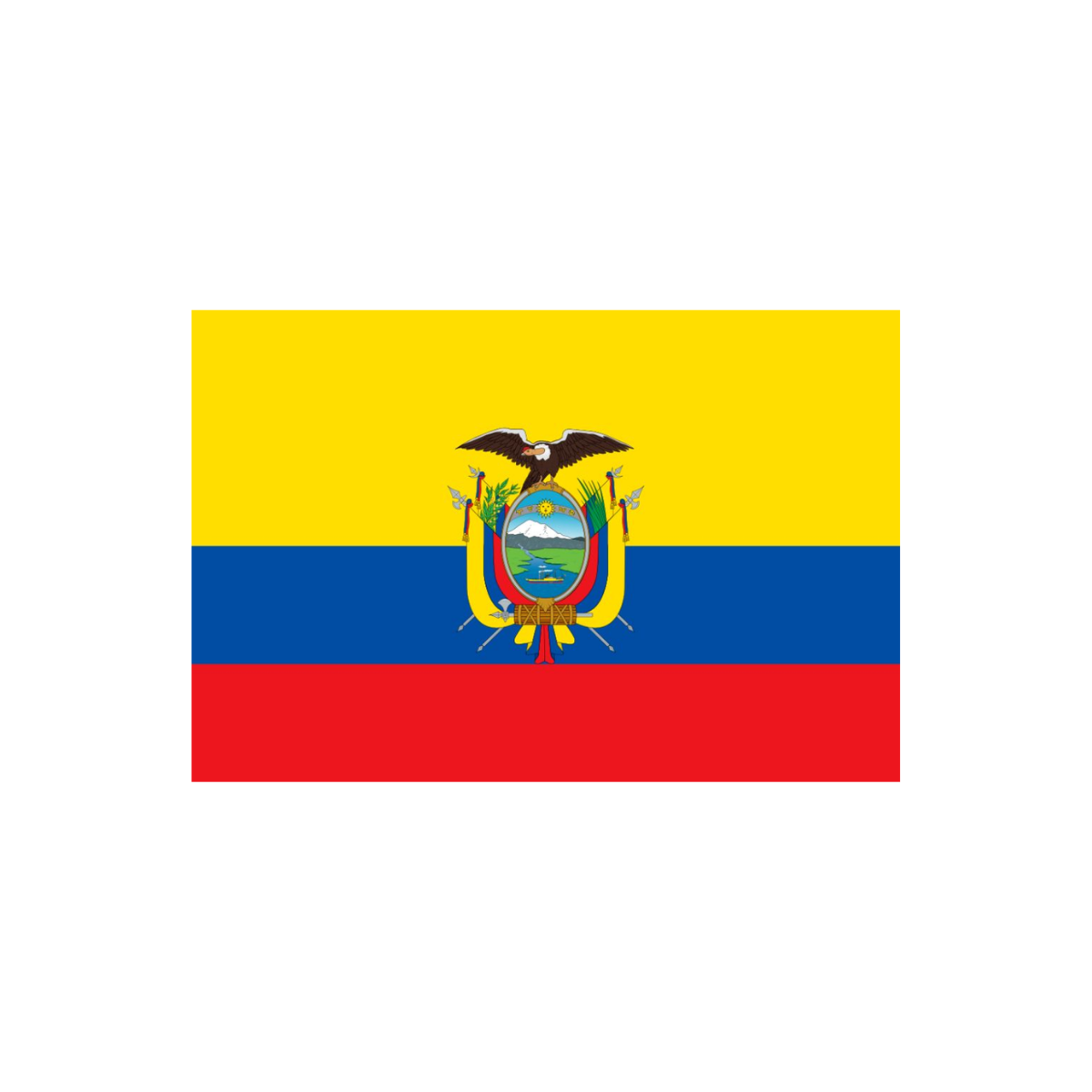 Pegatina Bandera Ecuador
