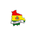 Pegatina Bandera Mapa Bolivia