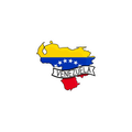 Pegatina Bandera Mapa Venezuela