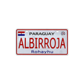 Pegatina Patente Paraguay Albirroja