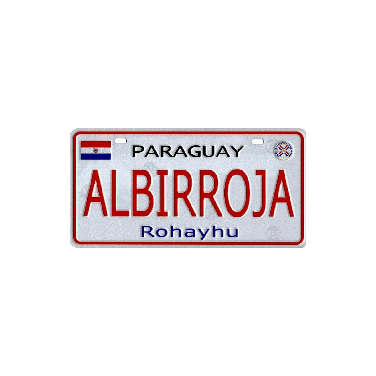 Pegatina Patente Paraguay Albirroja