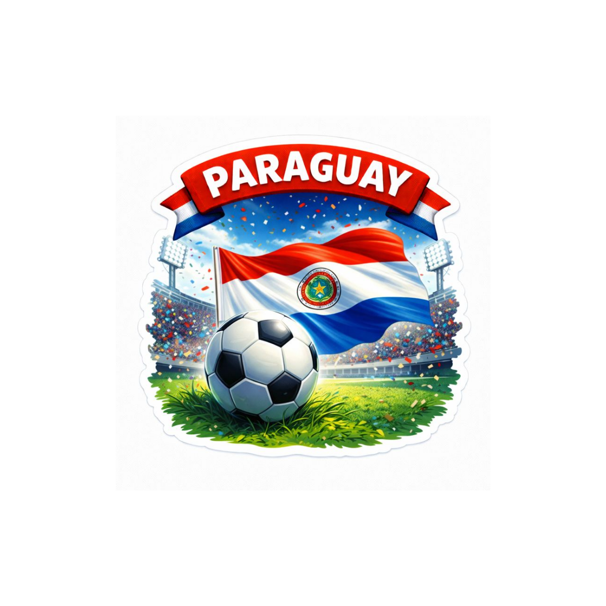 Pegatina Paraguay Futbol