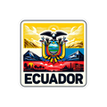 Pegatina Ecuador Paisaje