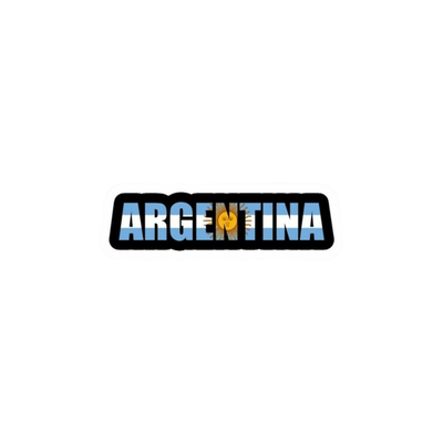 Pegatina Argentina Fondo Negro