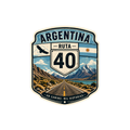 Pegatina Ruta 40 Argentina Paisaje