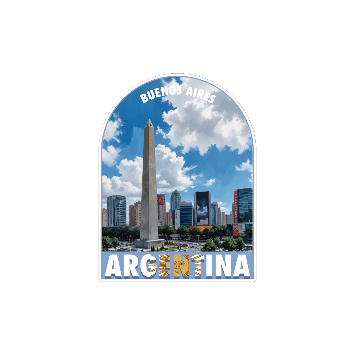Pegatina Obelisco Buenos Aires Argentina