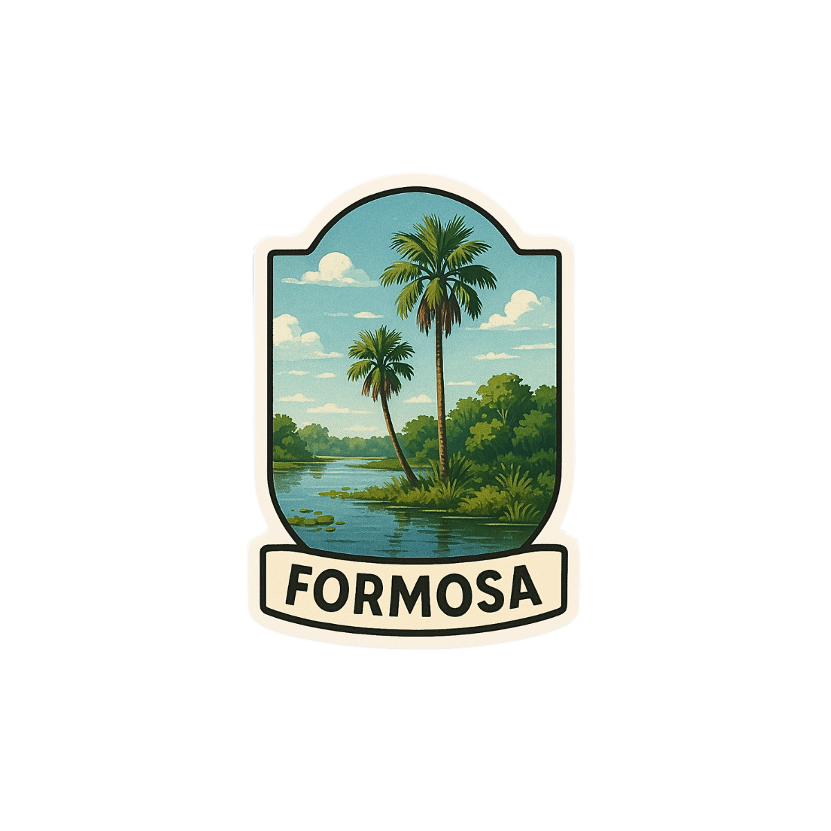 Pegatina Paisaje Formosa