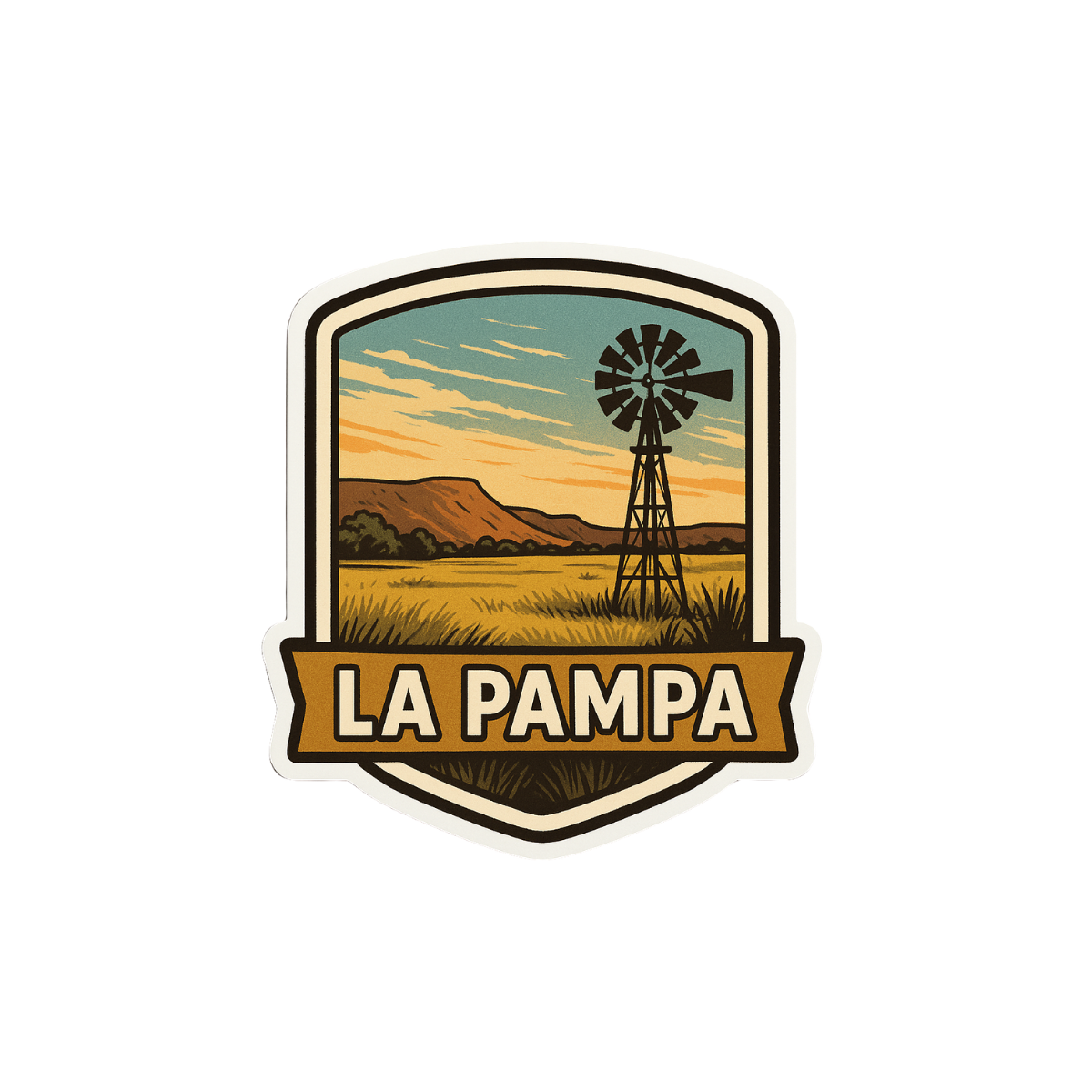 Pegatina Paisaje La Pampa
