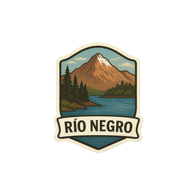 Pegatina Paisaje Río Negro
