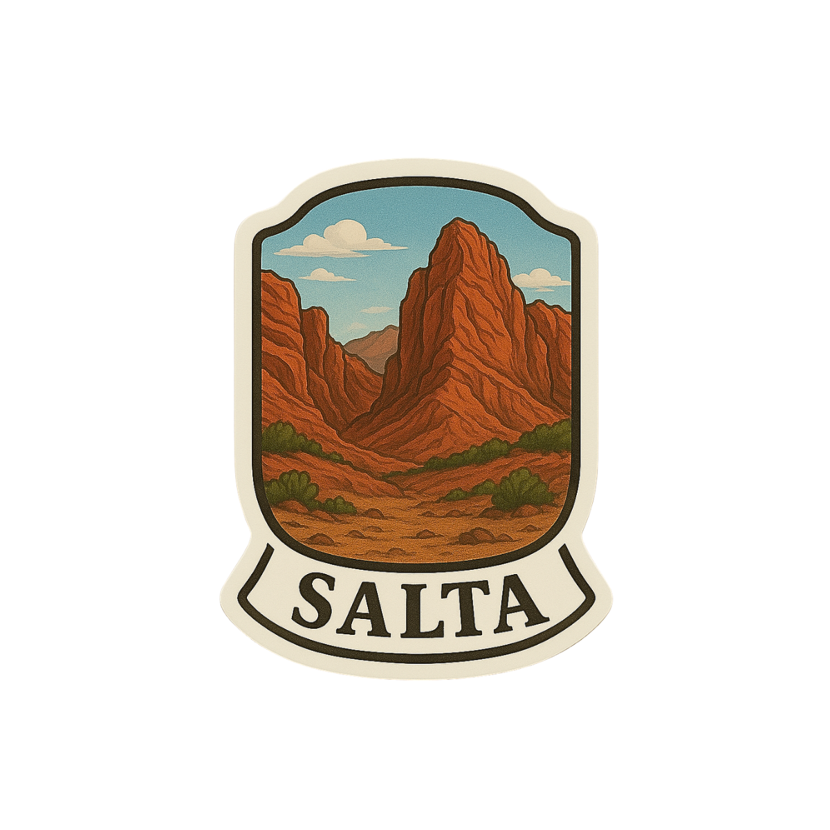 Pegatina Paisaje Salta