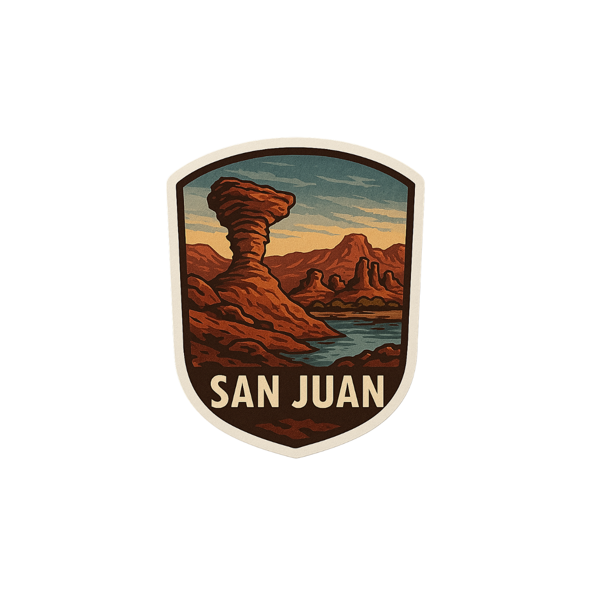 Pegatina Paisaje San Juan