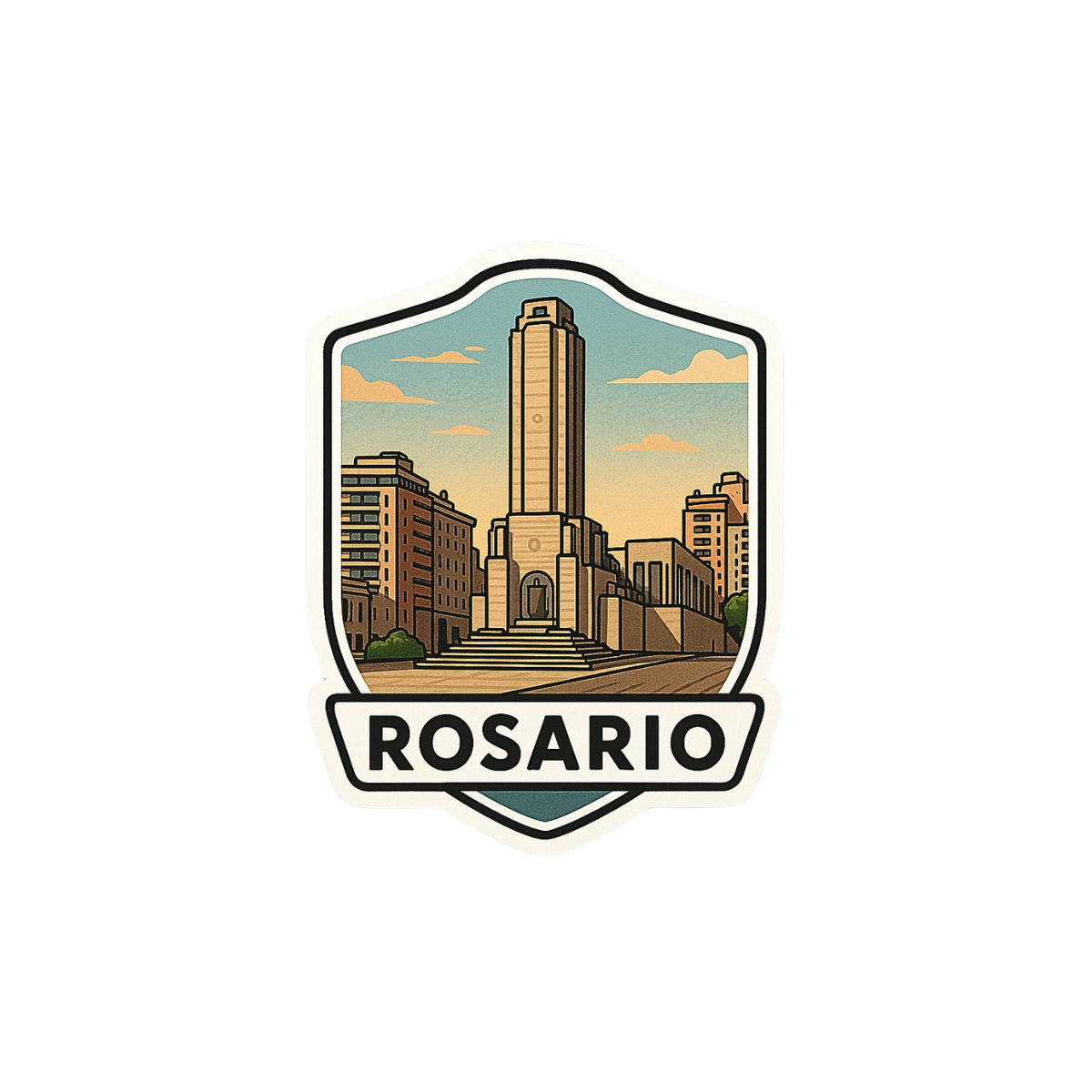Pegatina Paisaje Rosario