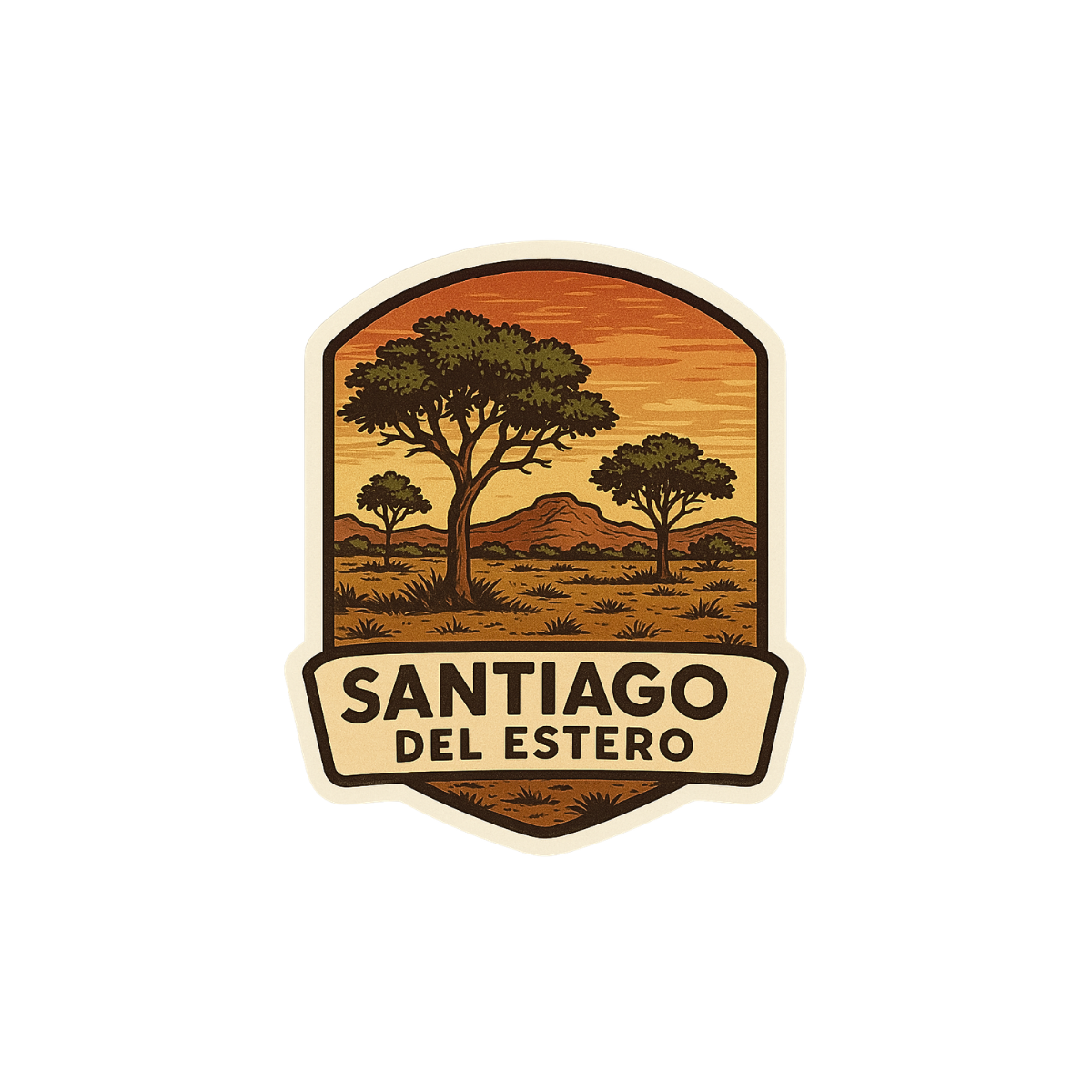 Pegatina Paisaje Santiago del Estero