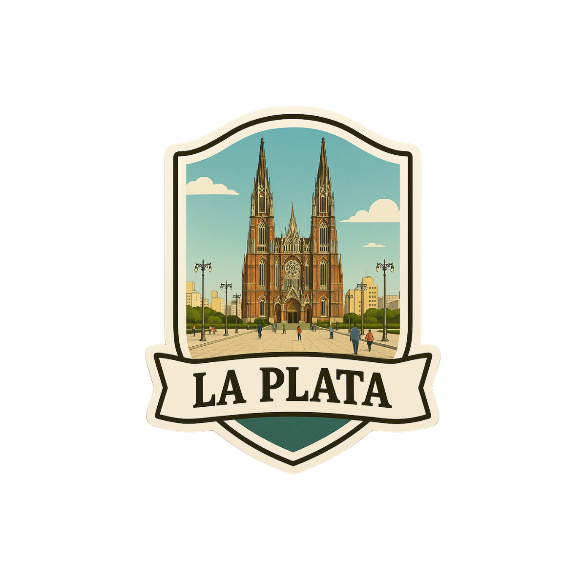 Pegatina Paisaje La Plata