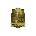 Pegatina Paisaje Mercedes