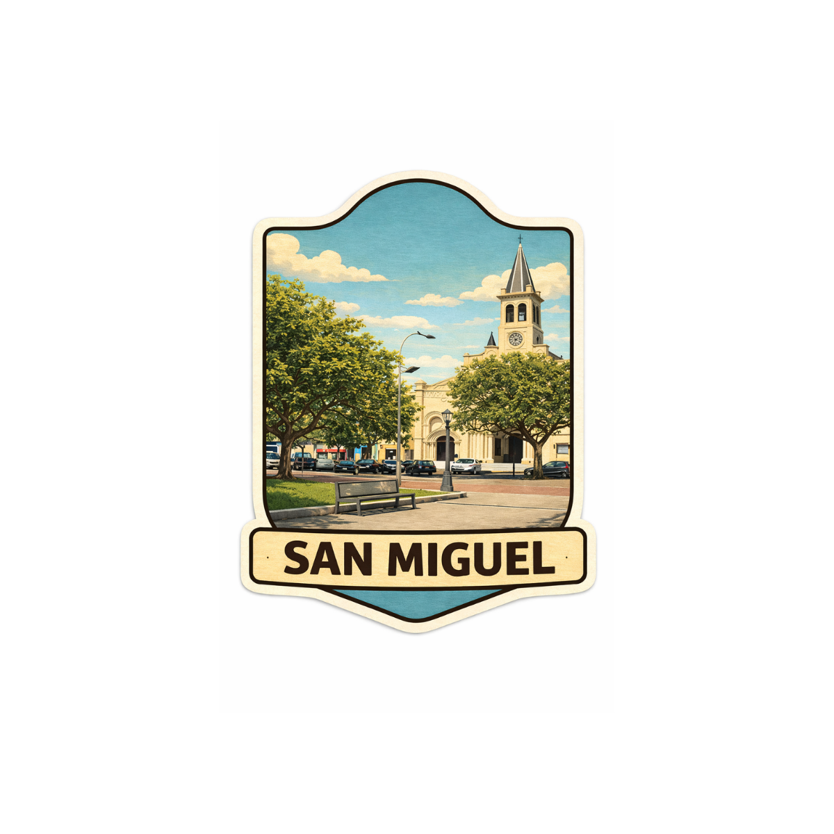 Pegatina Paisaje San Miguel
