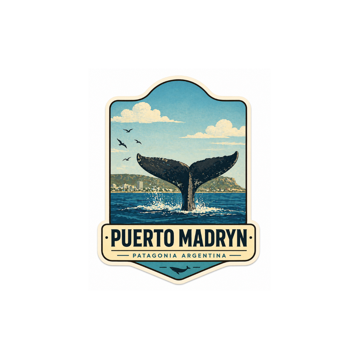 Pegatina Paisaje Puerto Madryn