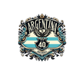 Pegatina Ruta 40 Argentina con Bandera