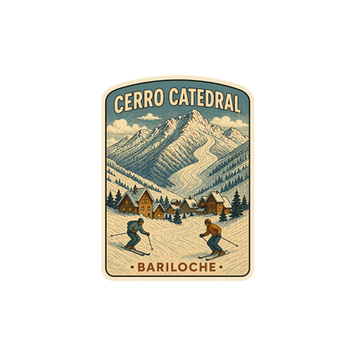 Pegatina Paisaje Cerro Catedral Bariloche