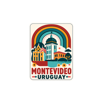 Pegatina Montevideo Uruguay