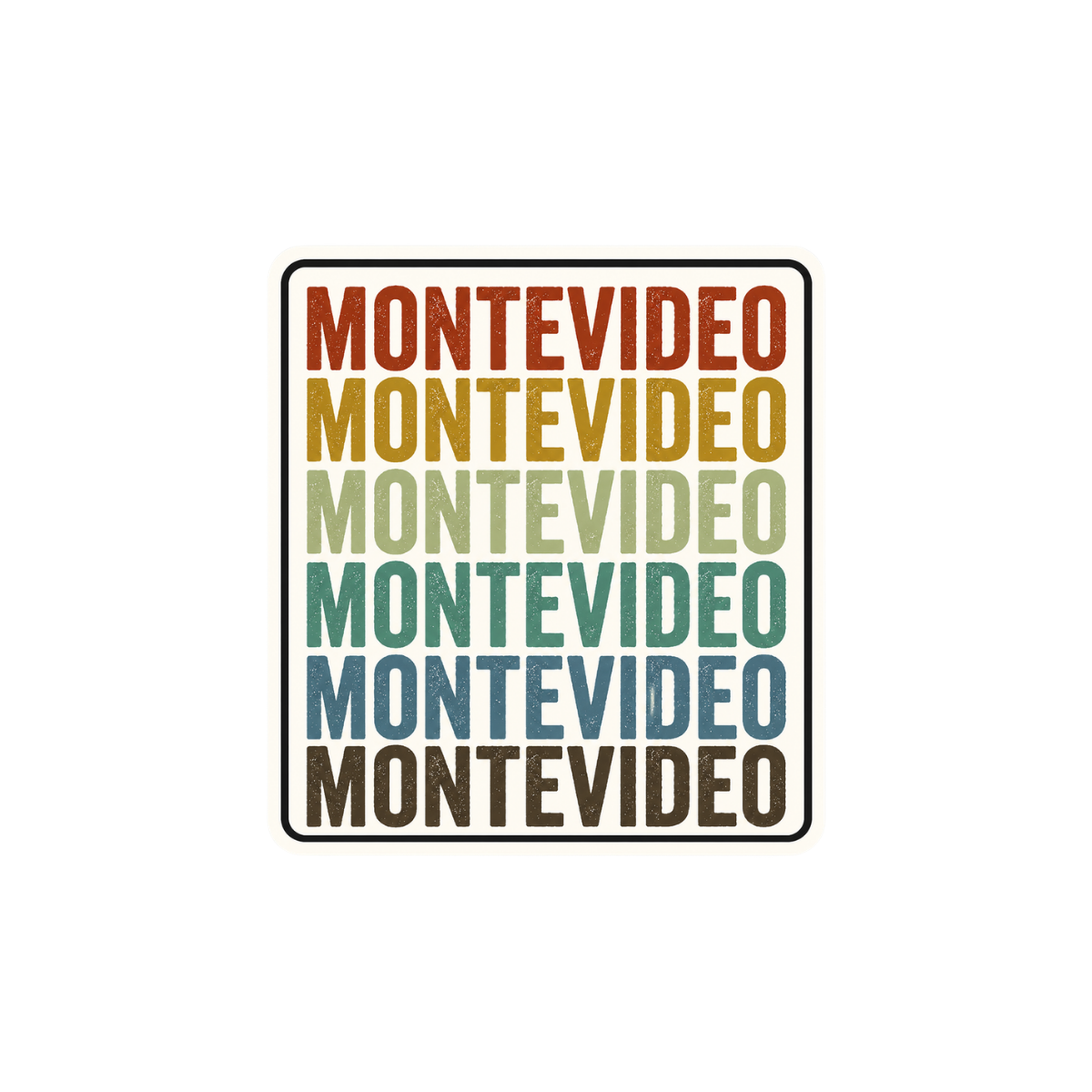 Pegatina Montevideo