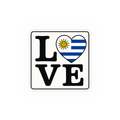 Pegatina "LOVE" Uruguay