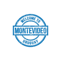 Pegatina "Welcome to Montevideo Uruguay"