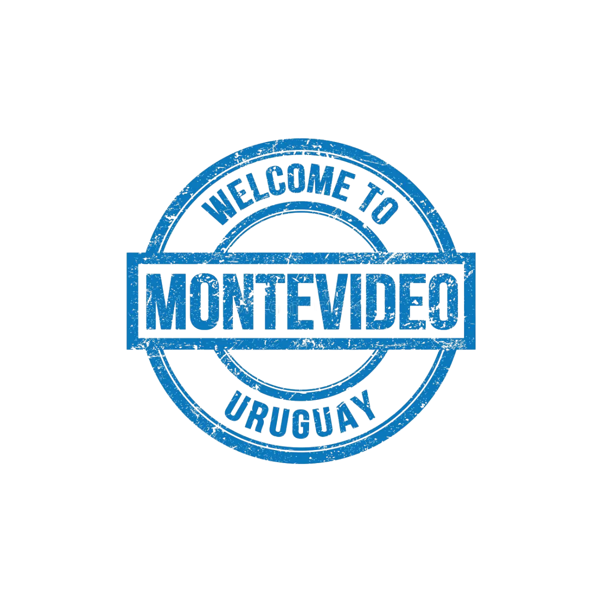 Pegatina "Welcome to Montevideo Uruguay"