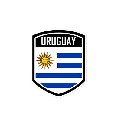 Pegatina Bandera Uruguay Escudo