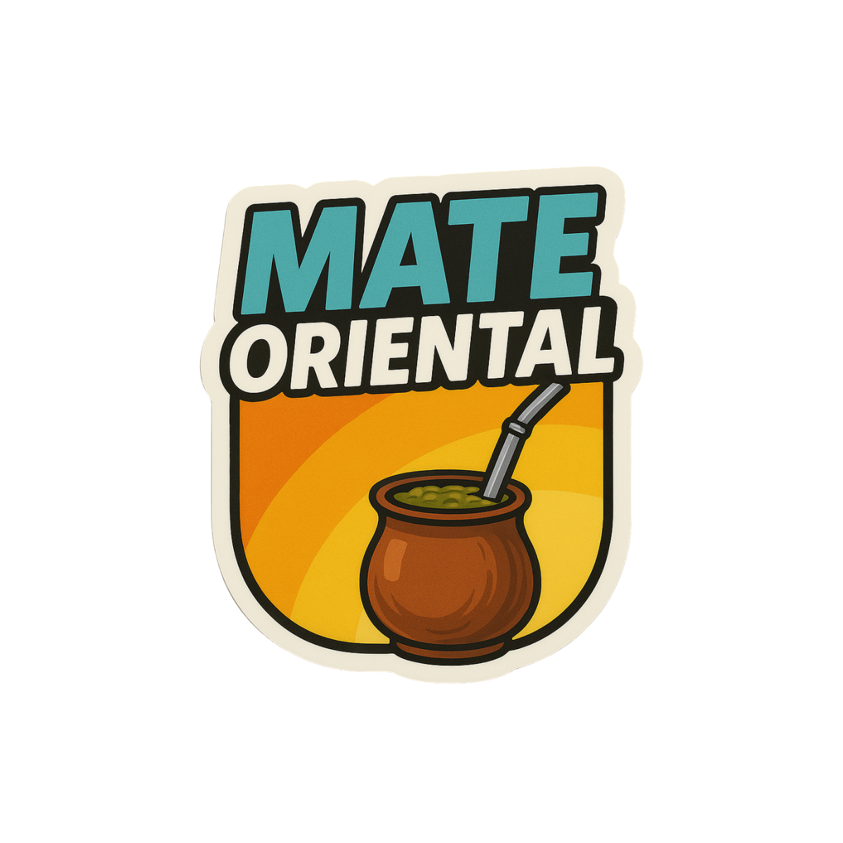 Pegatina Mate Oriental