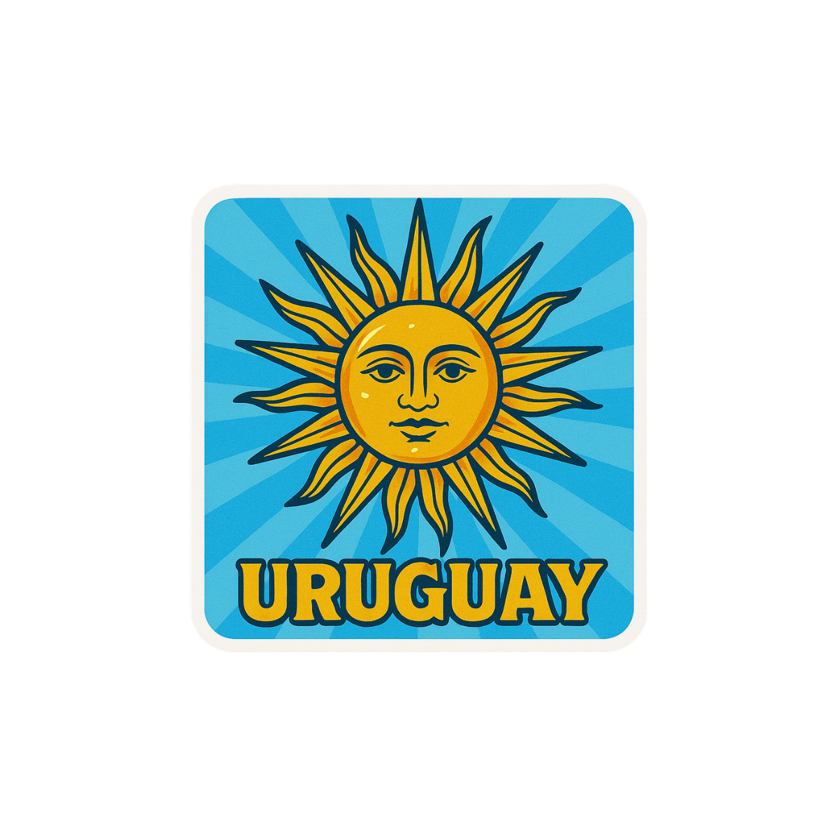 Pegatina Sol Uruguay