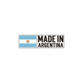 Pegatina "Made In Argentina" con Bandera