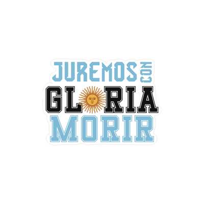 Pegatina "Juremos Con Gloria Morir"