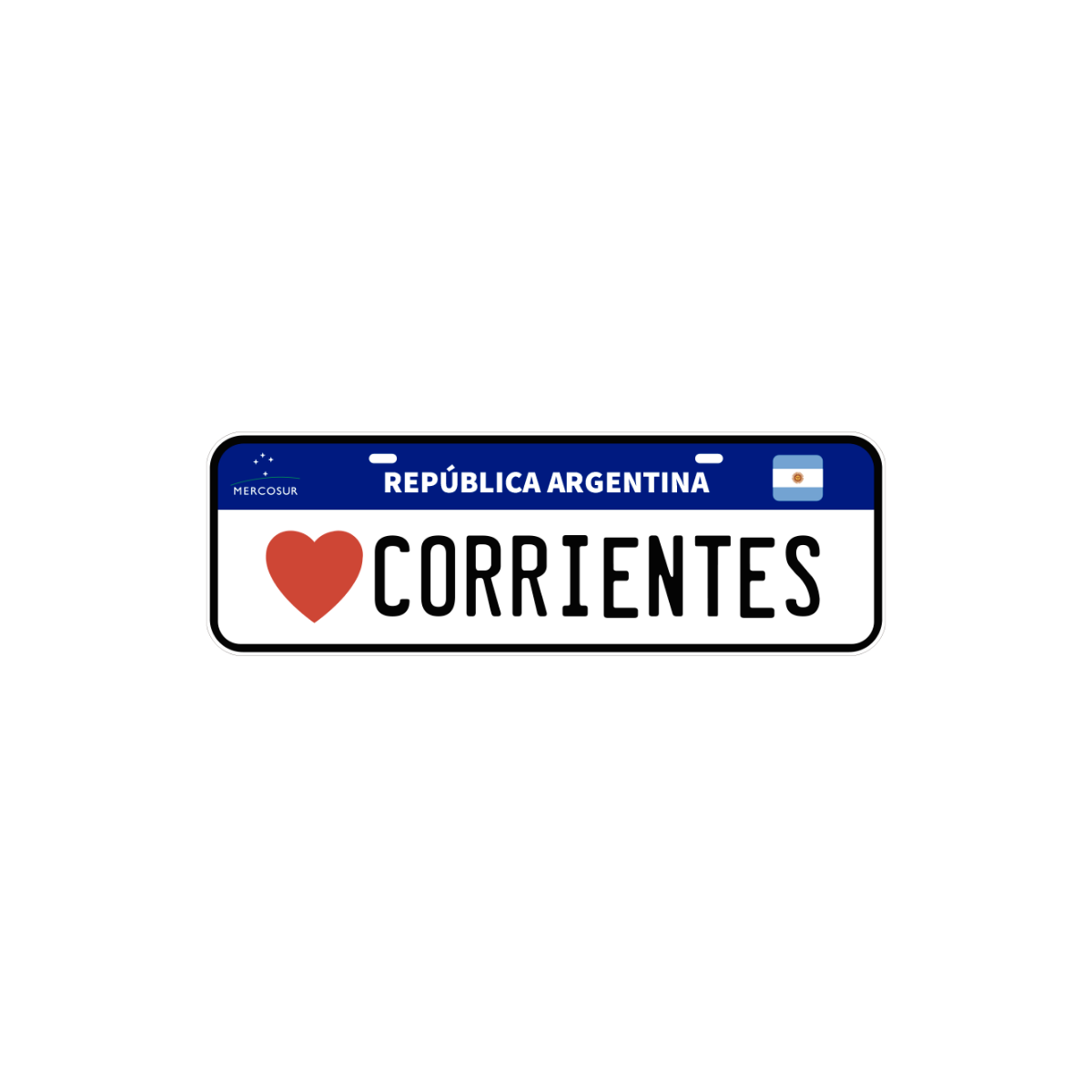 Pegatina Patente Corrientes
