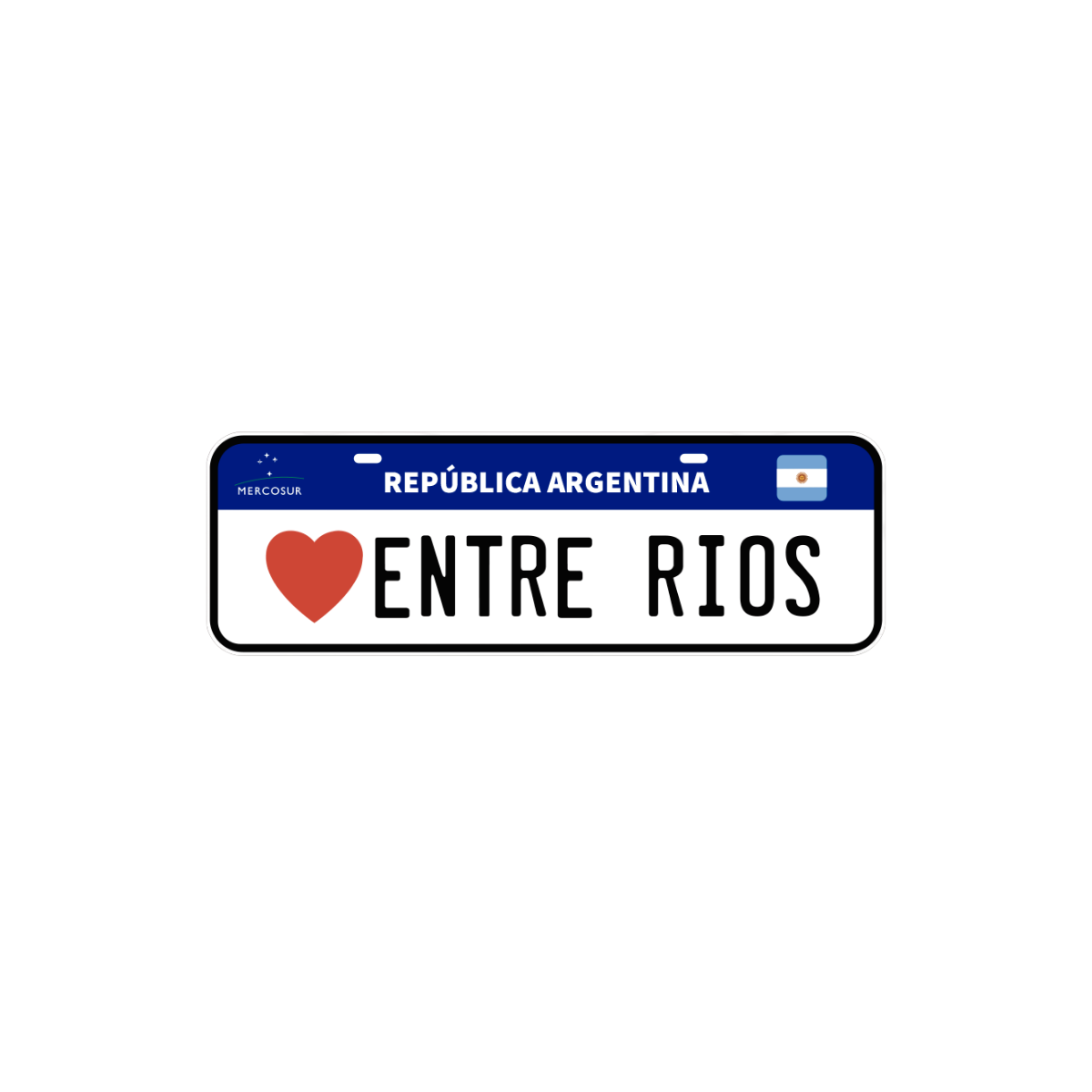 Pegatina Patente Entre Ríos