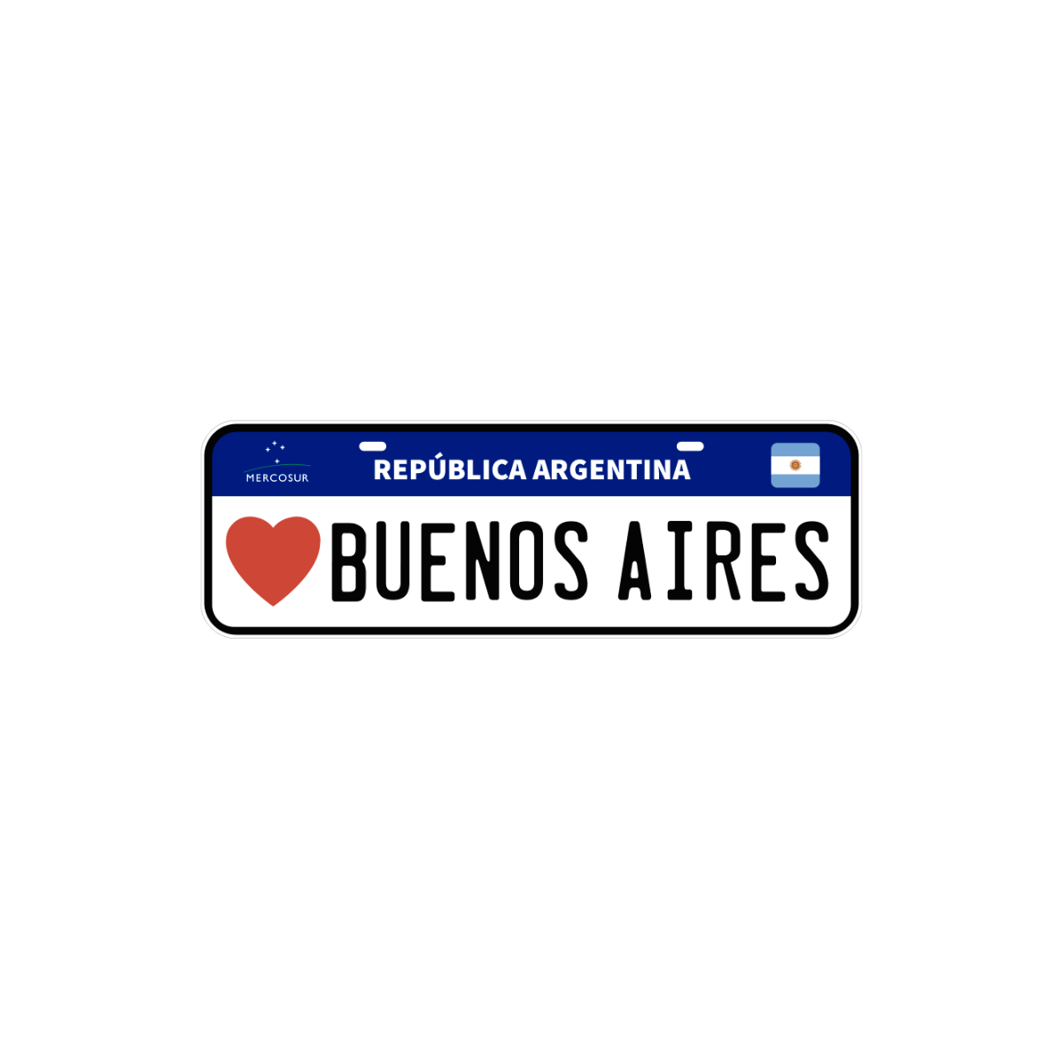 Pegatina Patente Buenos Aires