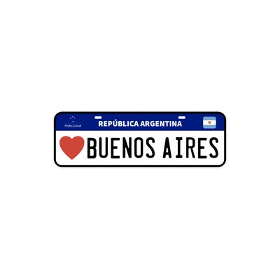 Pegatina Patente Buenos Aires