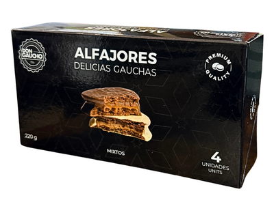 Alfajores Don Gaucho  mixtos x 4 unidades (Caja)