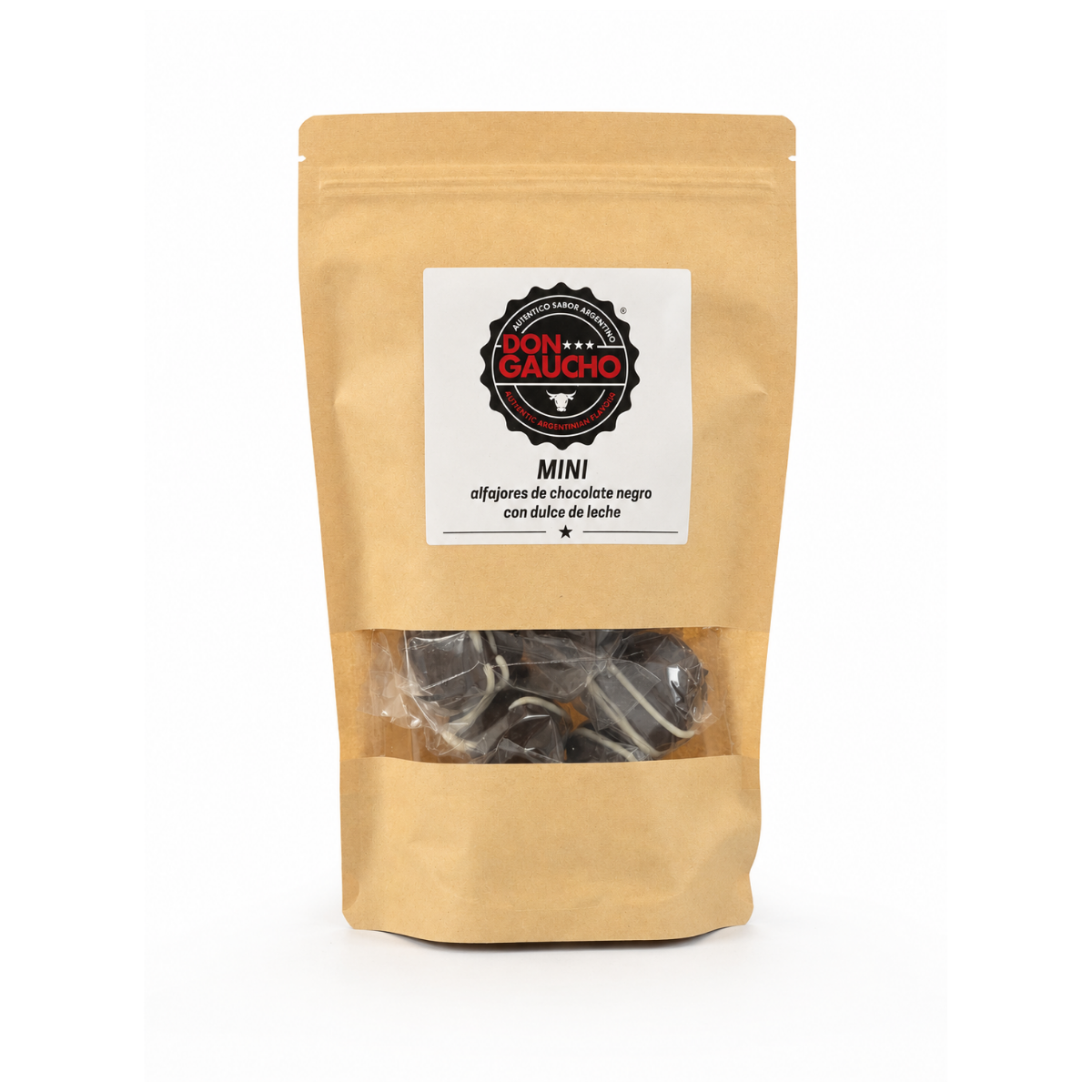 Mini Alfajores Don Gaucho Chocolate Negro x 7 unidades