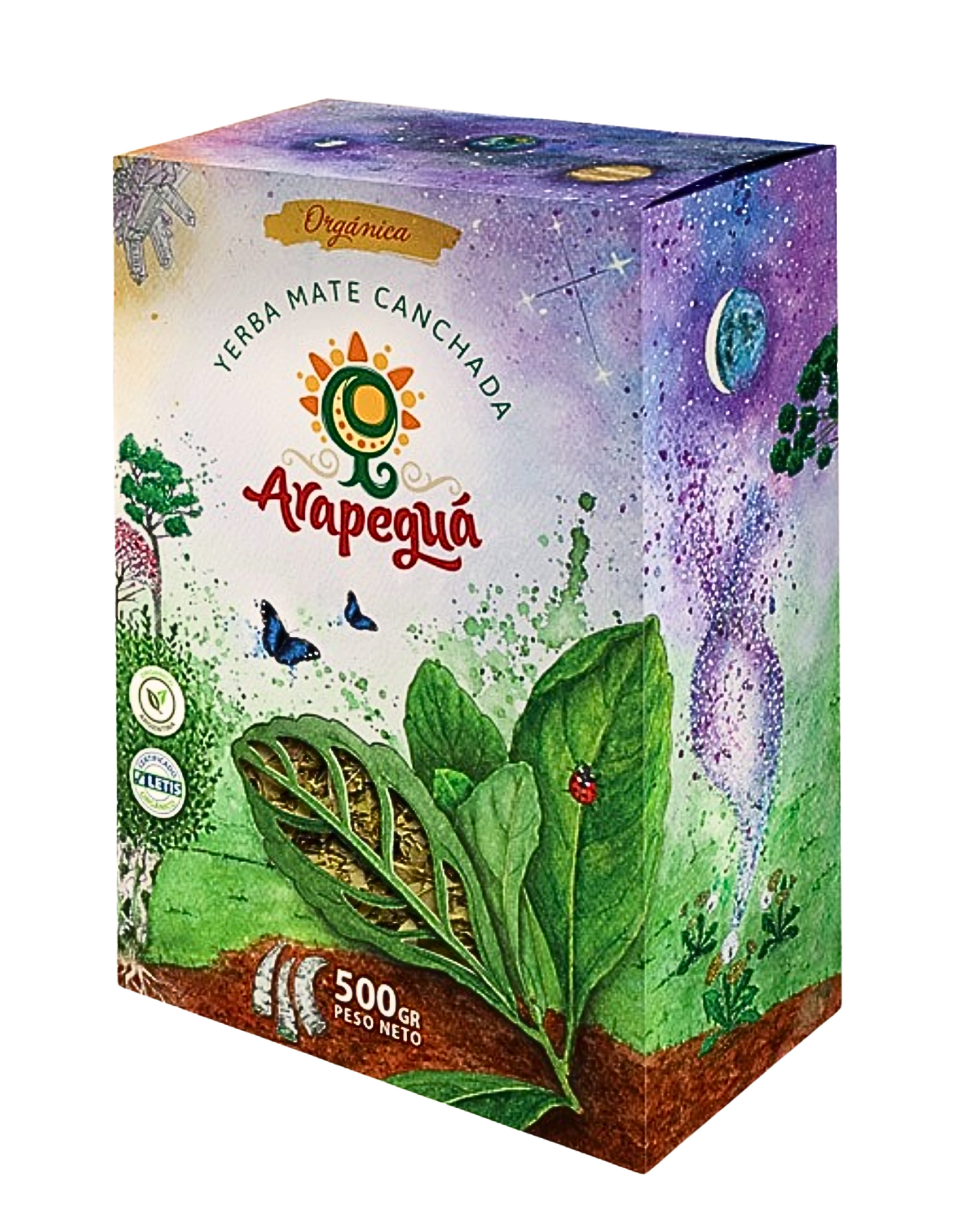 Yerba Mate Arapeguá Orgánica Canchada 500 gr