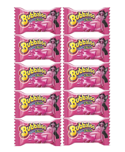 Bubbaloo Fresa 10 unidades
