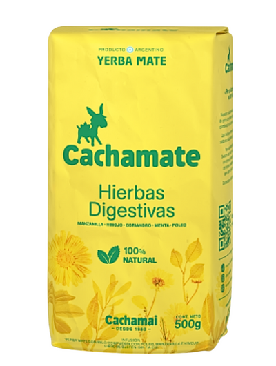 Yerba Mate Cachamate Hierbas Digestivas Manzanilla 500g