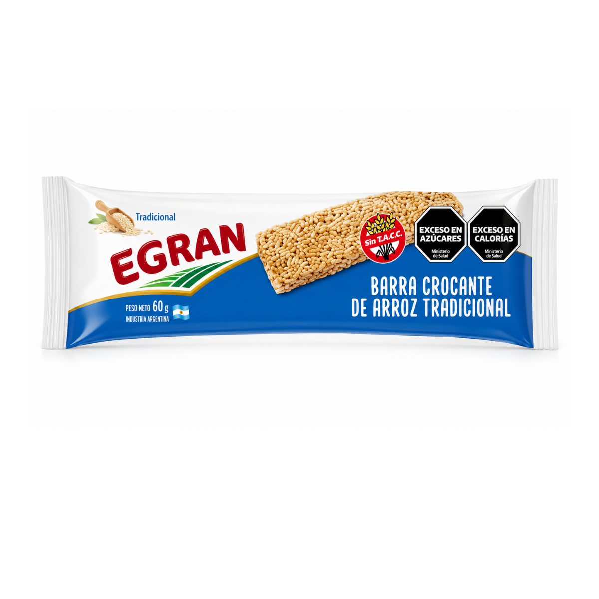 Barra crocante de arroz Tradicional Egran 60g