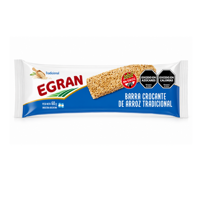 Barra crocante de arroz Tradicional Egran 60g