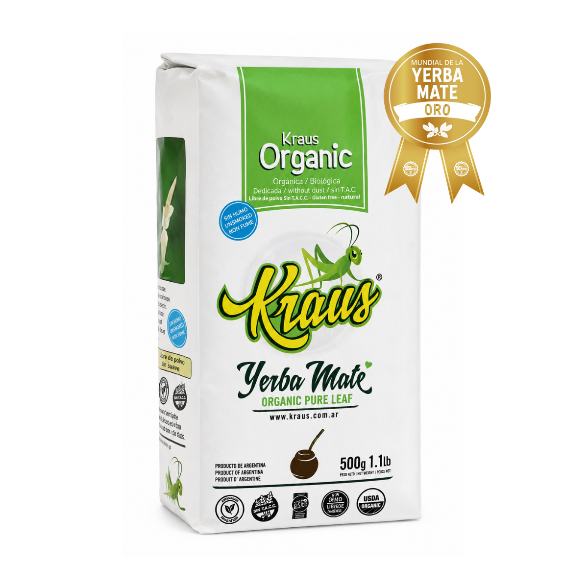 Yerba Mate Kraus Pure Leaf Organic 500g