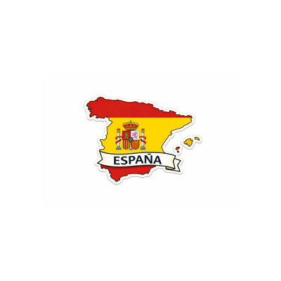 Pegatina Bandera Mapa España