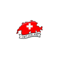 Pegatina Bandera Mapa Suiza